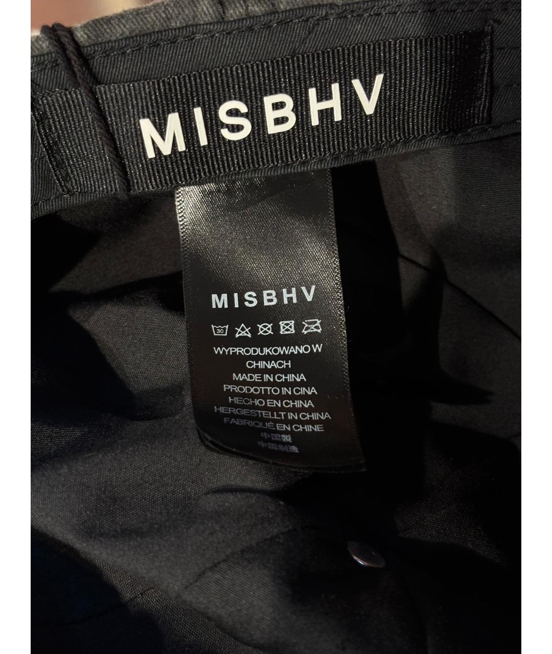 MISBHV Черная хлопковая кепка/бейсболка, фото 9