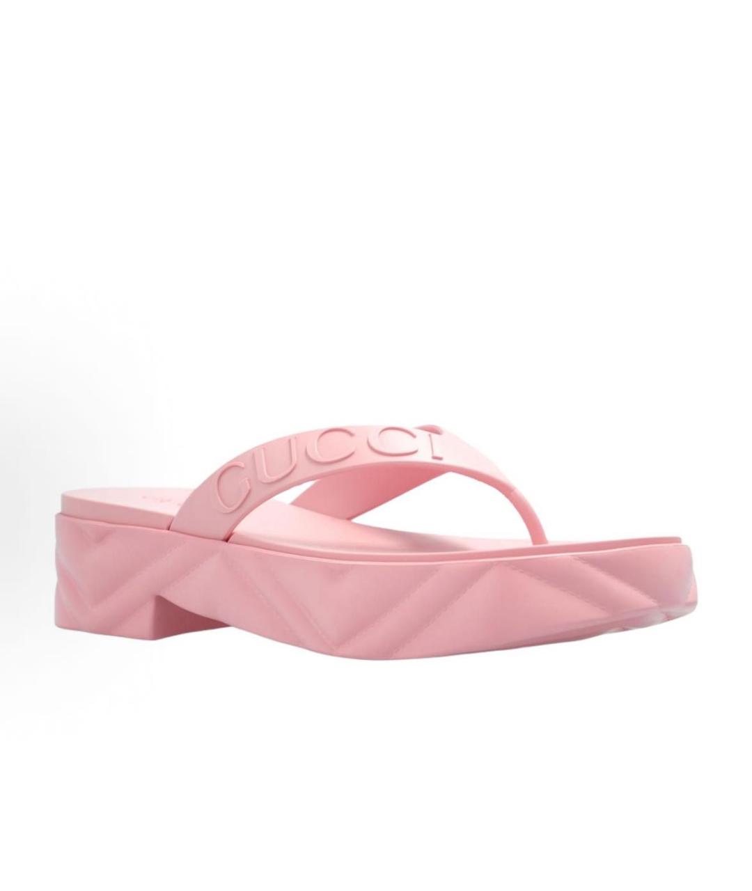 GUCCI Розовые шлепанцы, фото 2