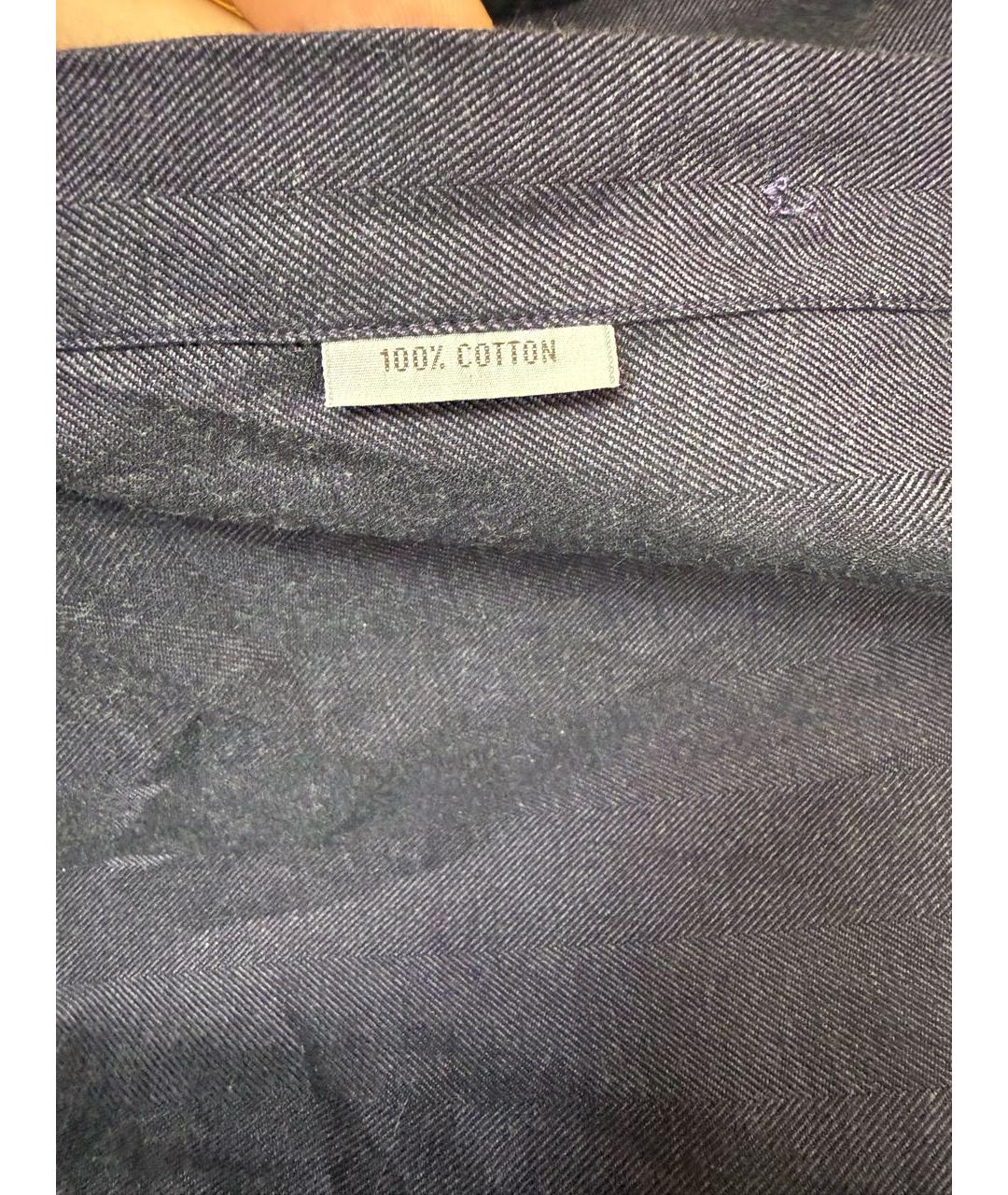 BRIONI Фиолетовая хлопковая классическая рубашка, фото 6