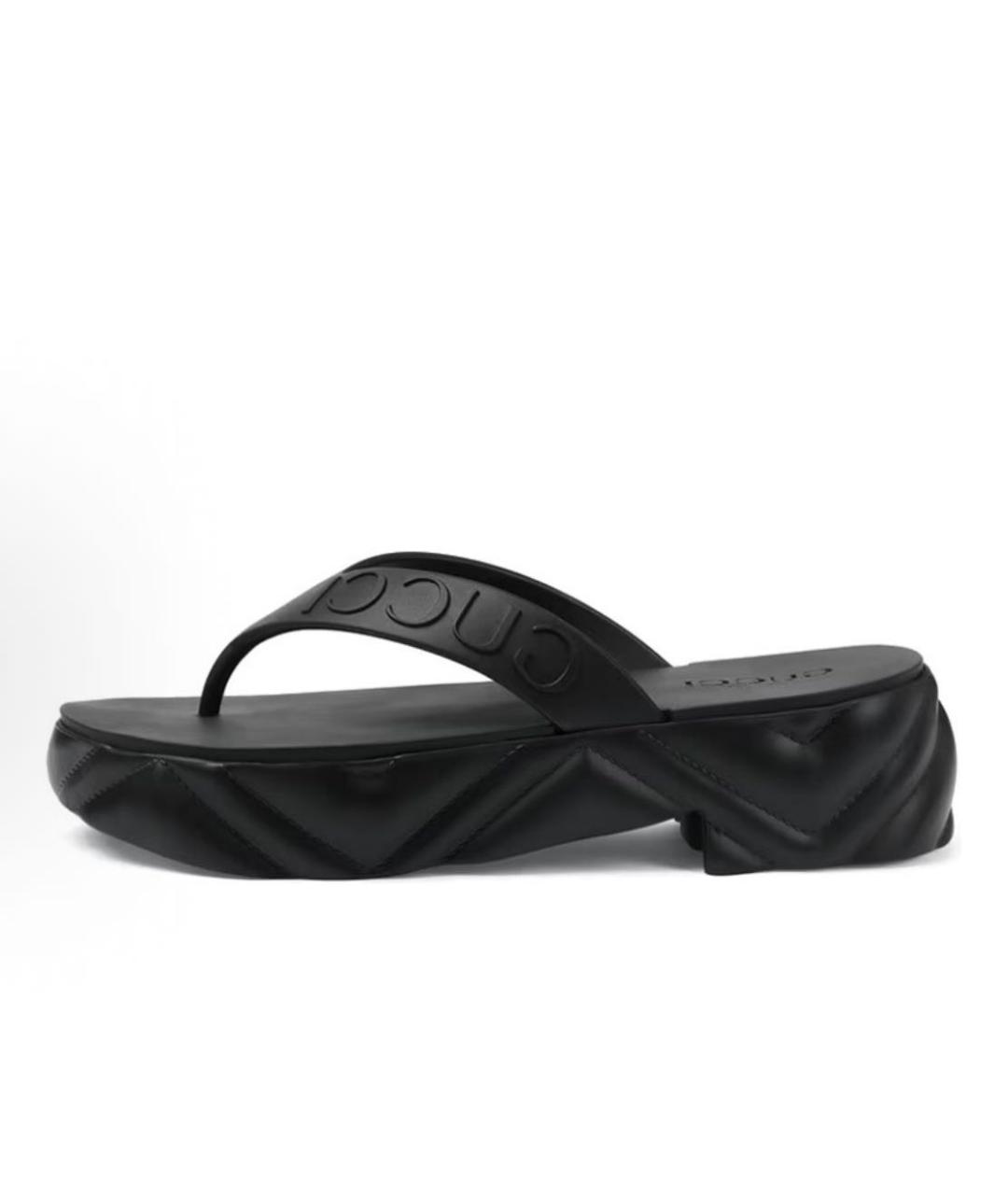 GUCCI Черные шлепанцы, фото 9