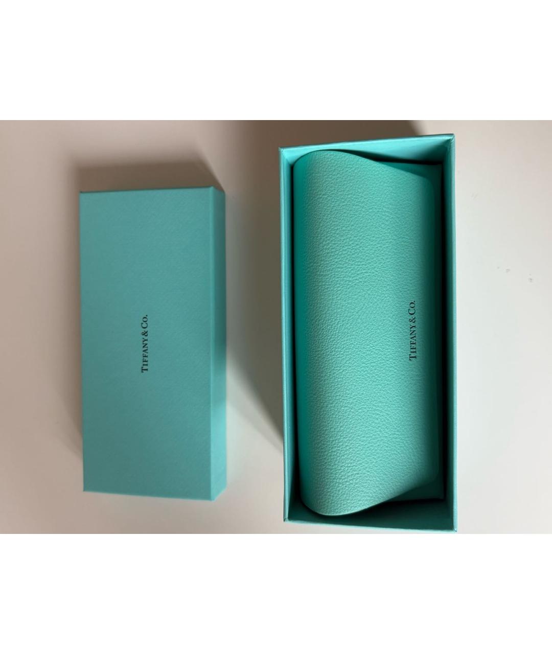 TIFFANY&CO Золотые металлические солнцезащитные очки, фото 4