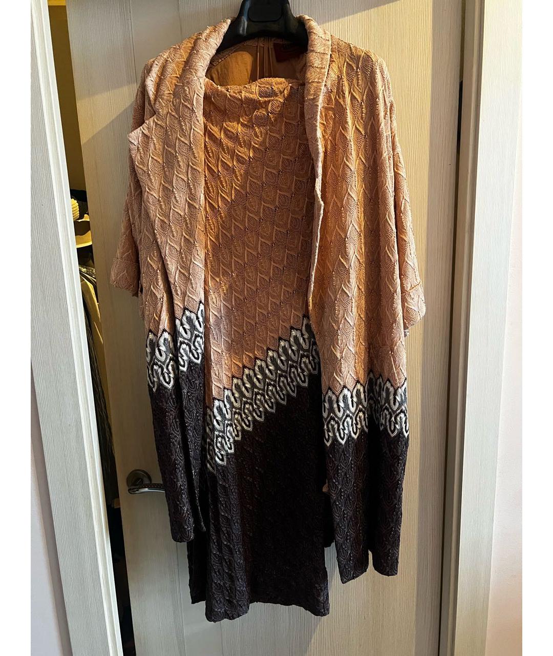 MISSONI Коралловый вискозный костюм с юбками, фото 5