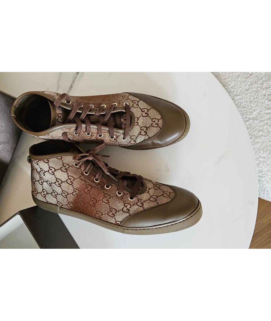 GUCCI Бежевые кеды, фото 2