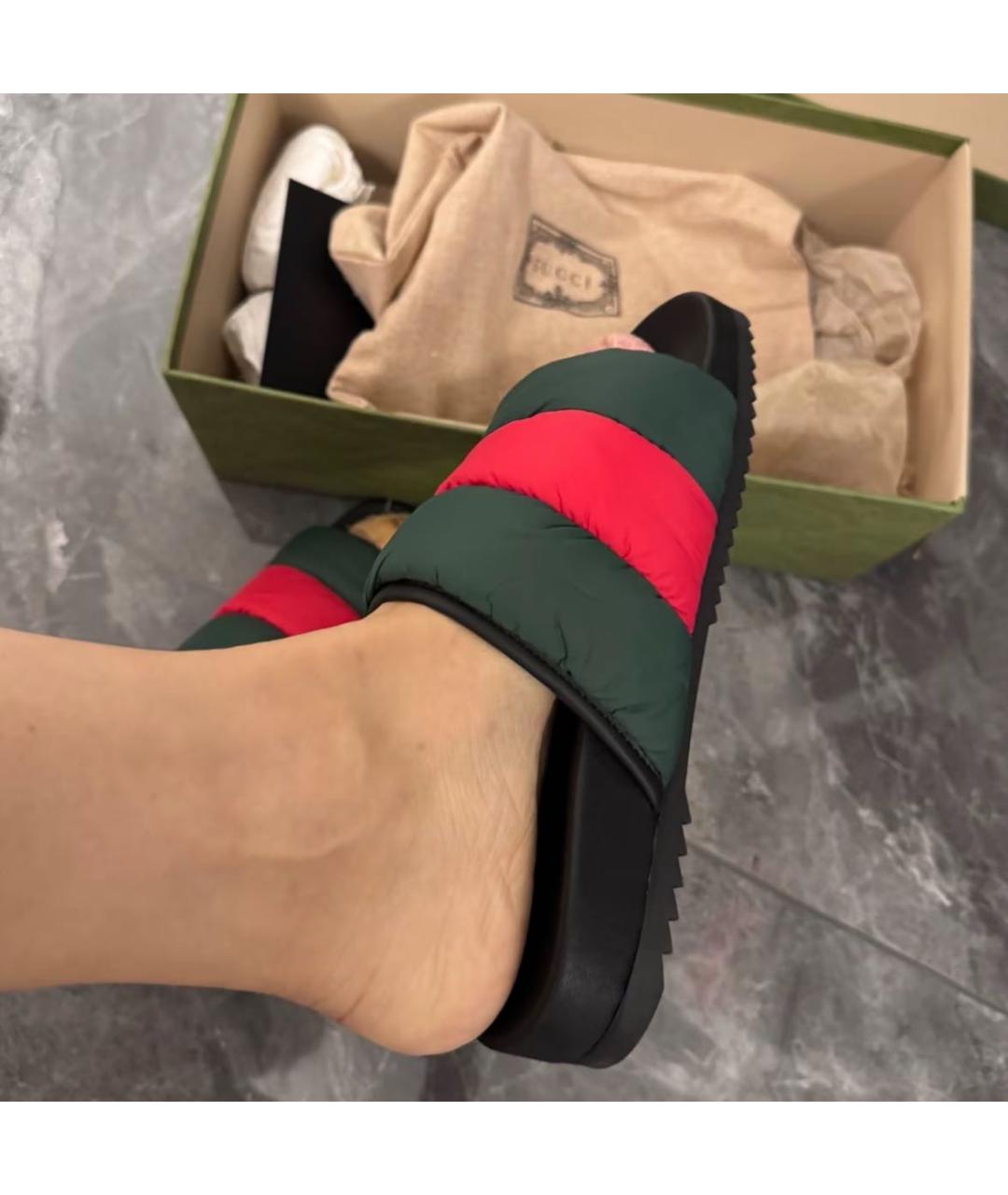 GUCCI Мульти шлепанцы, фото 6