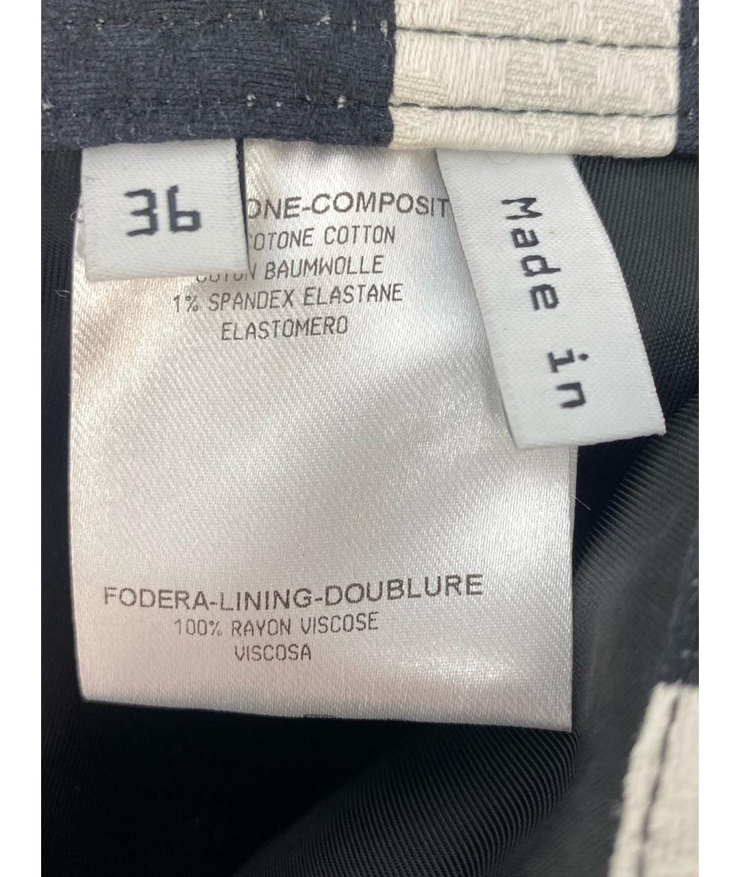 BALENCIAGA Черная хлопко-эластановая юбка мини, фото 7