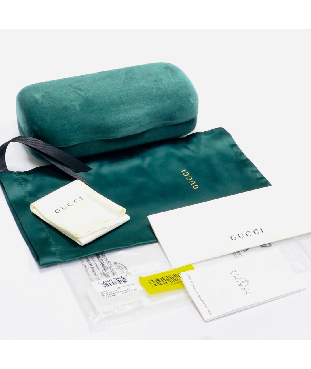 GUCCI Черные пластиковые солнцезащитные очки, фото 4