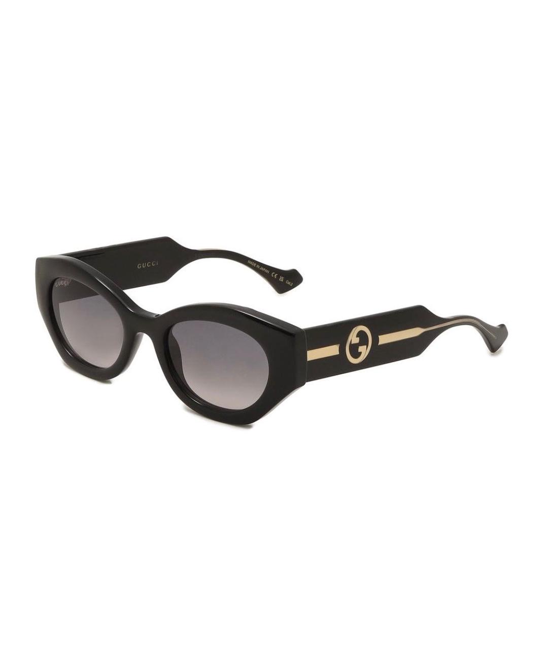 GUCCI Черные пластиковые солнцезащитные очки, фото 9