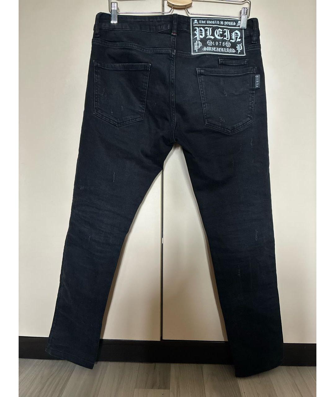 PHILIPP PLEIN Черные хлопковые джинсы скинни, фото 2