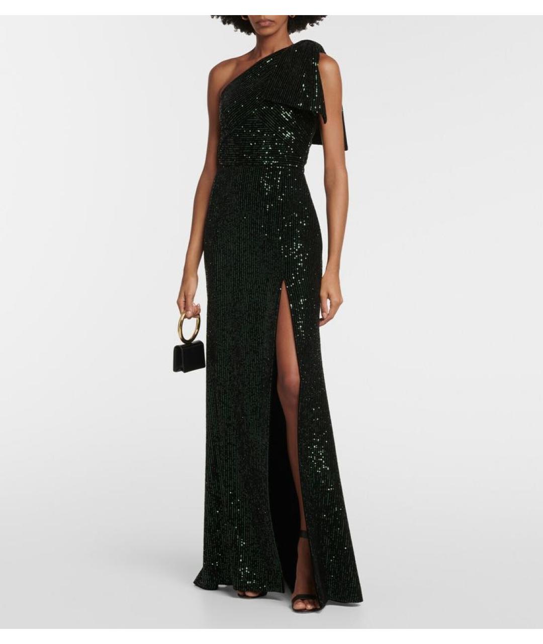 ELIE SAAB Зеленое шелковое вечернее платье, фото 3