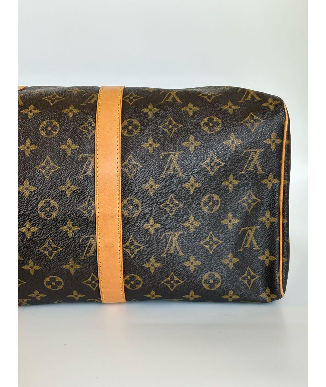 LOUIS VUITTON Коричневая дорожная/спортивная сумка, фото 8