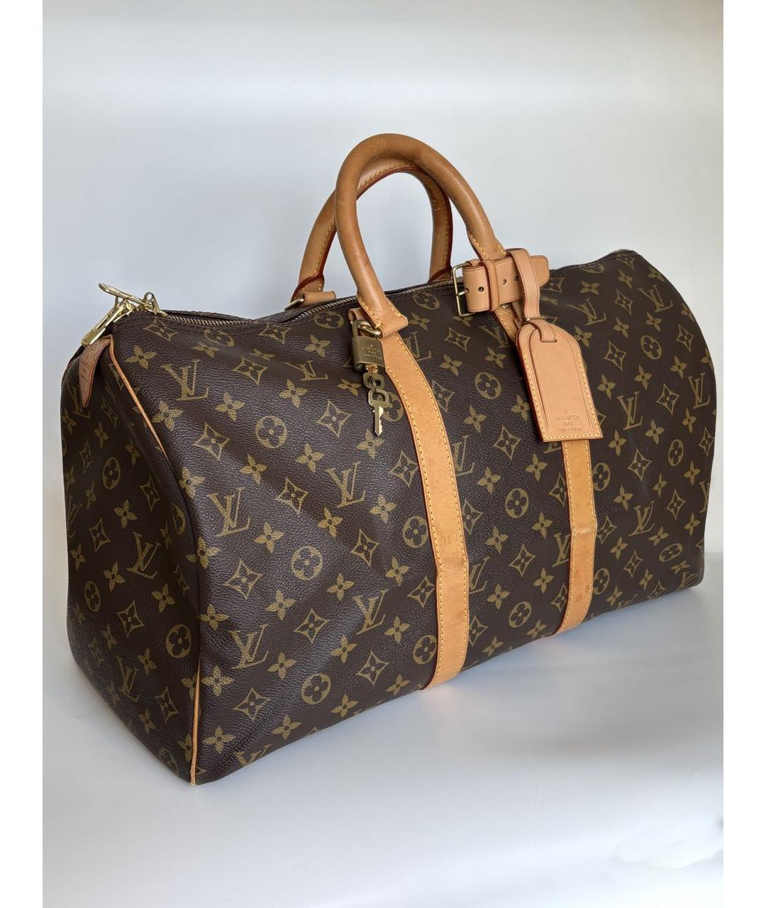 LOUIS VUITTON Коричневая дорожная/спортивная сумка, фото 2