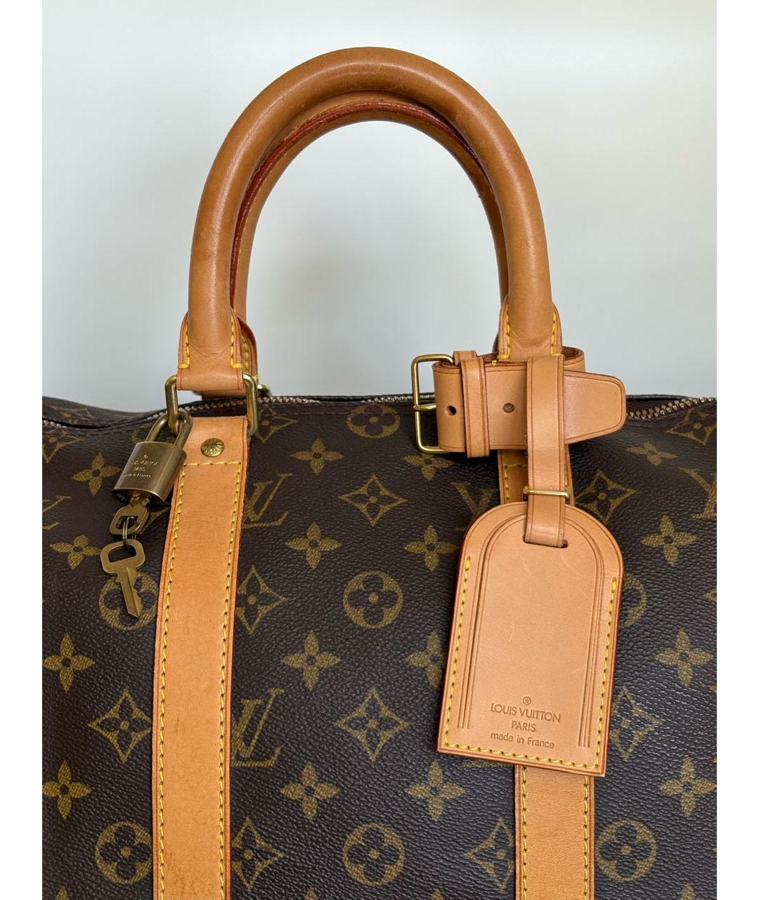 LOUIS VUITTON Коричневая дорожная/спортивная сумка, фото 4