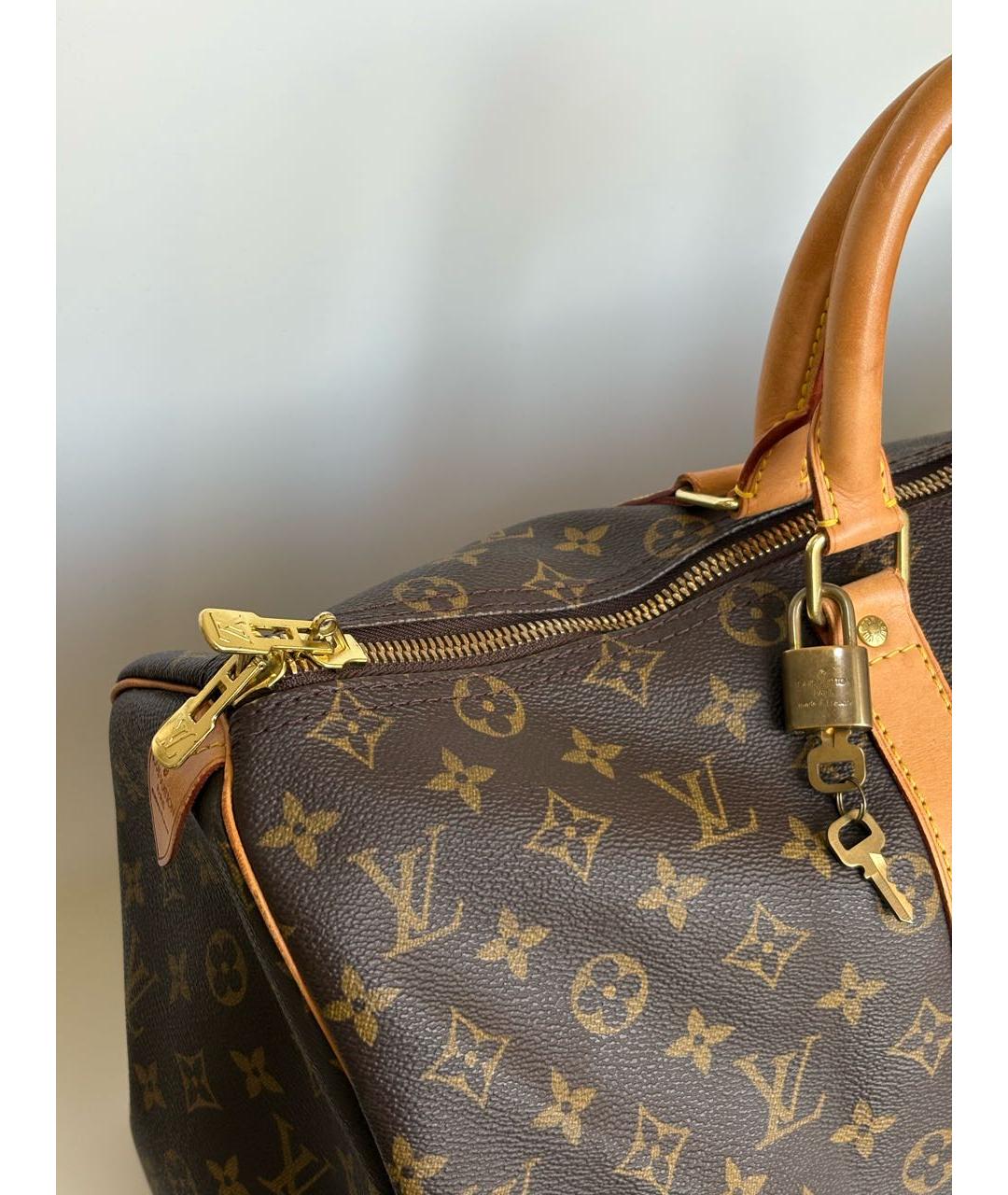 LOUIS VUITTON Коричневая дорожная/спортивная сумка, фото 5