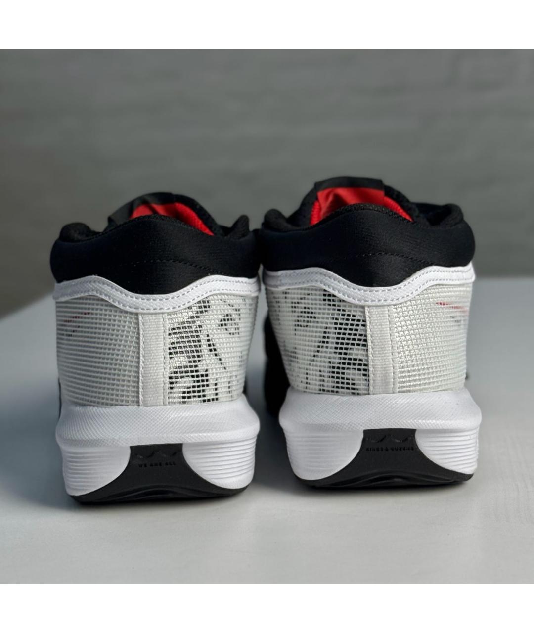 NIKE Белые текстильные низкие кроссовки / кеды, фото 5