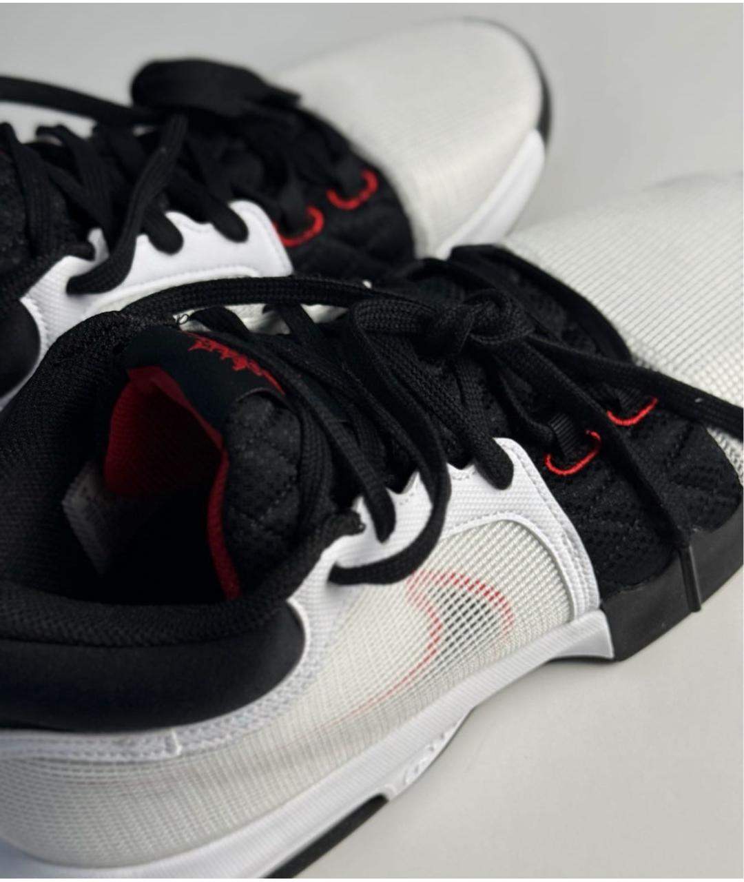 NIKE Белые текстильные низкие кроссовки / кеды, фото 8
