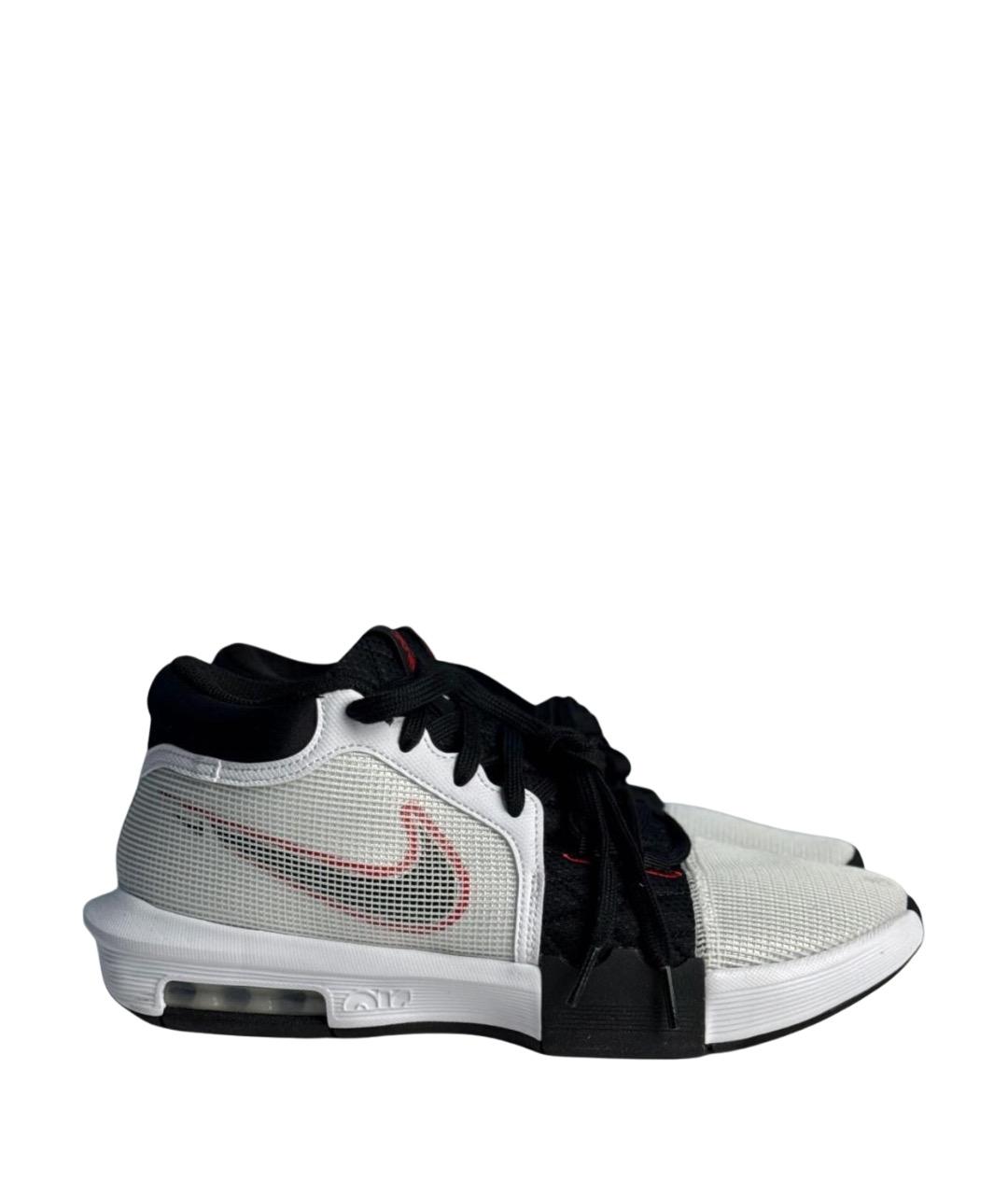 NIKE Белые текстильные низкие кроссовки / кеды, фото 1
