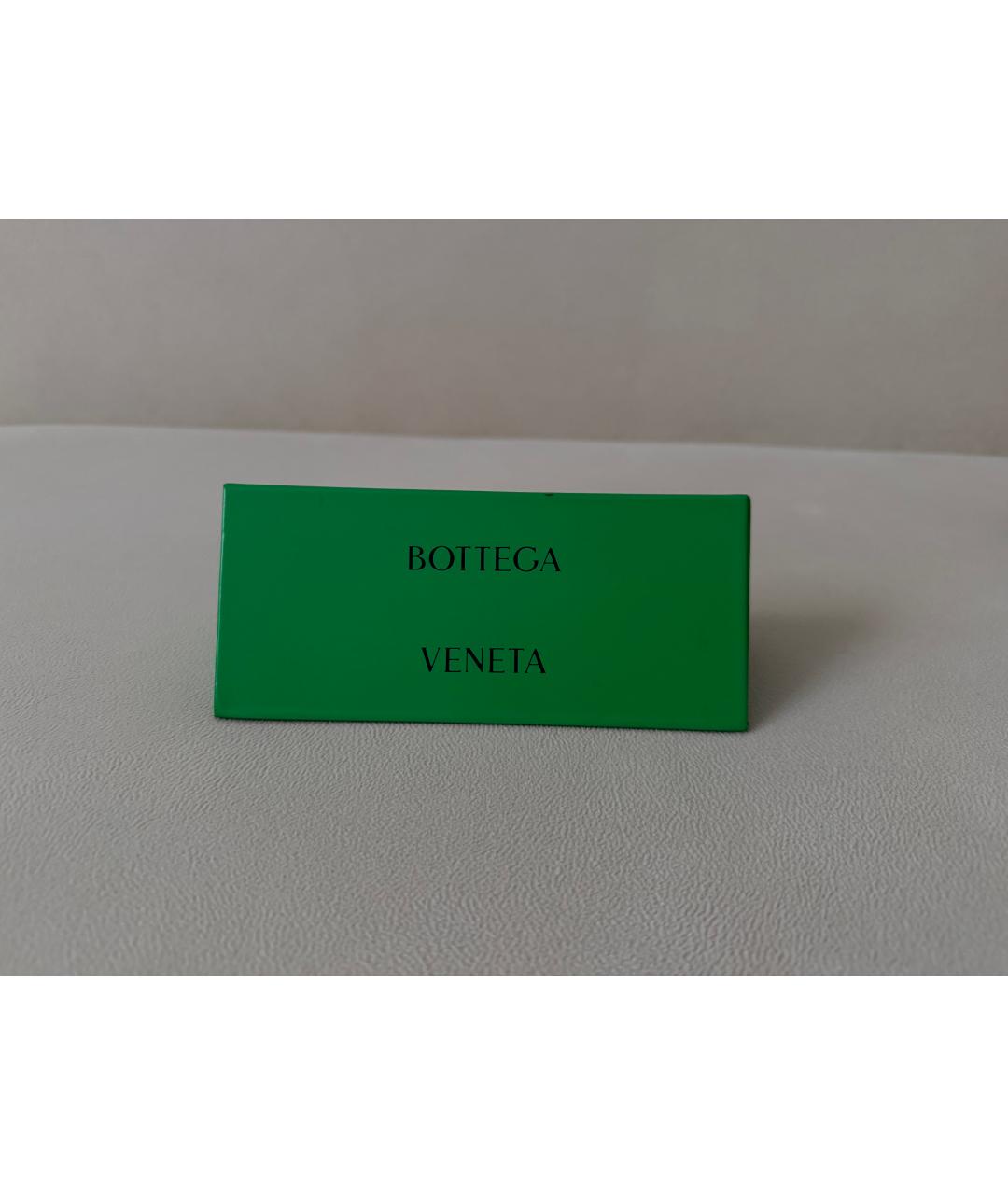 BOTTEGA VENETA Серебряные металлические солнцезащитные очки, фото 6