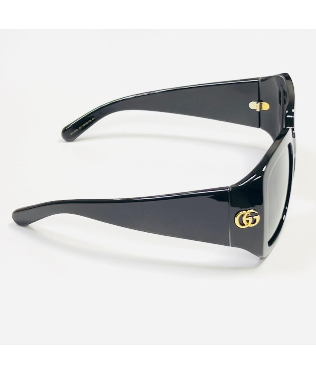 GUCCI Черные пластиковые солнцезащитные очки, фото 5