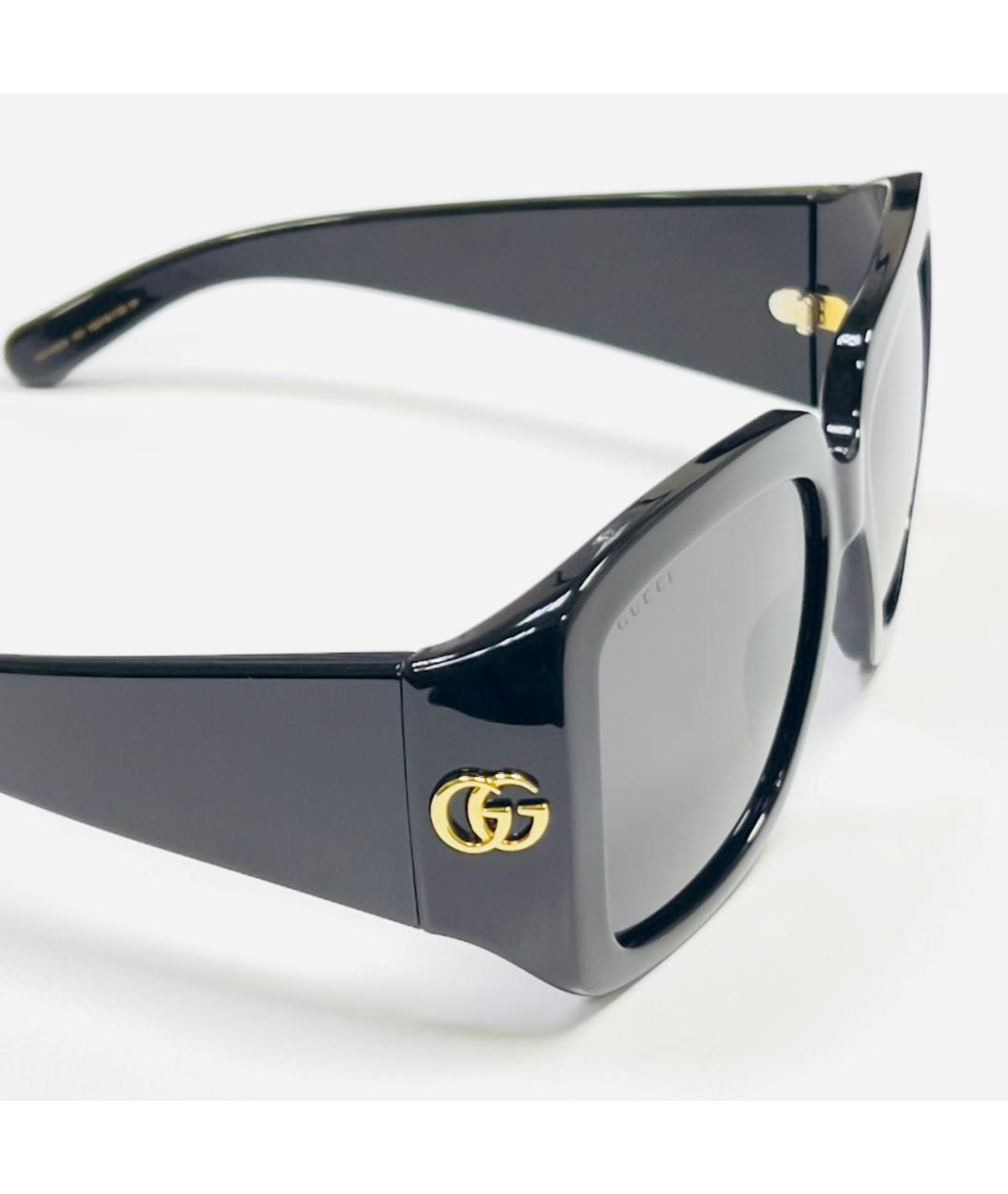 GUCCI Черные пластиковые солнцезащитные очки, фото 3