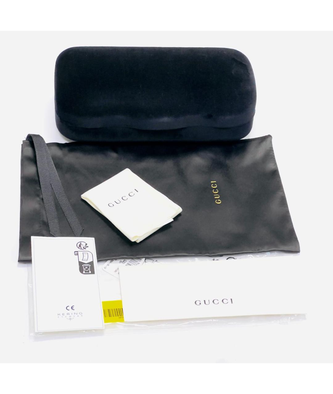 GUCCI Черные пластиковые солнцезащитные очки, фото 4