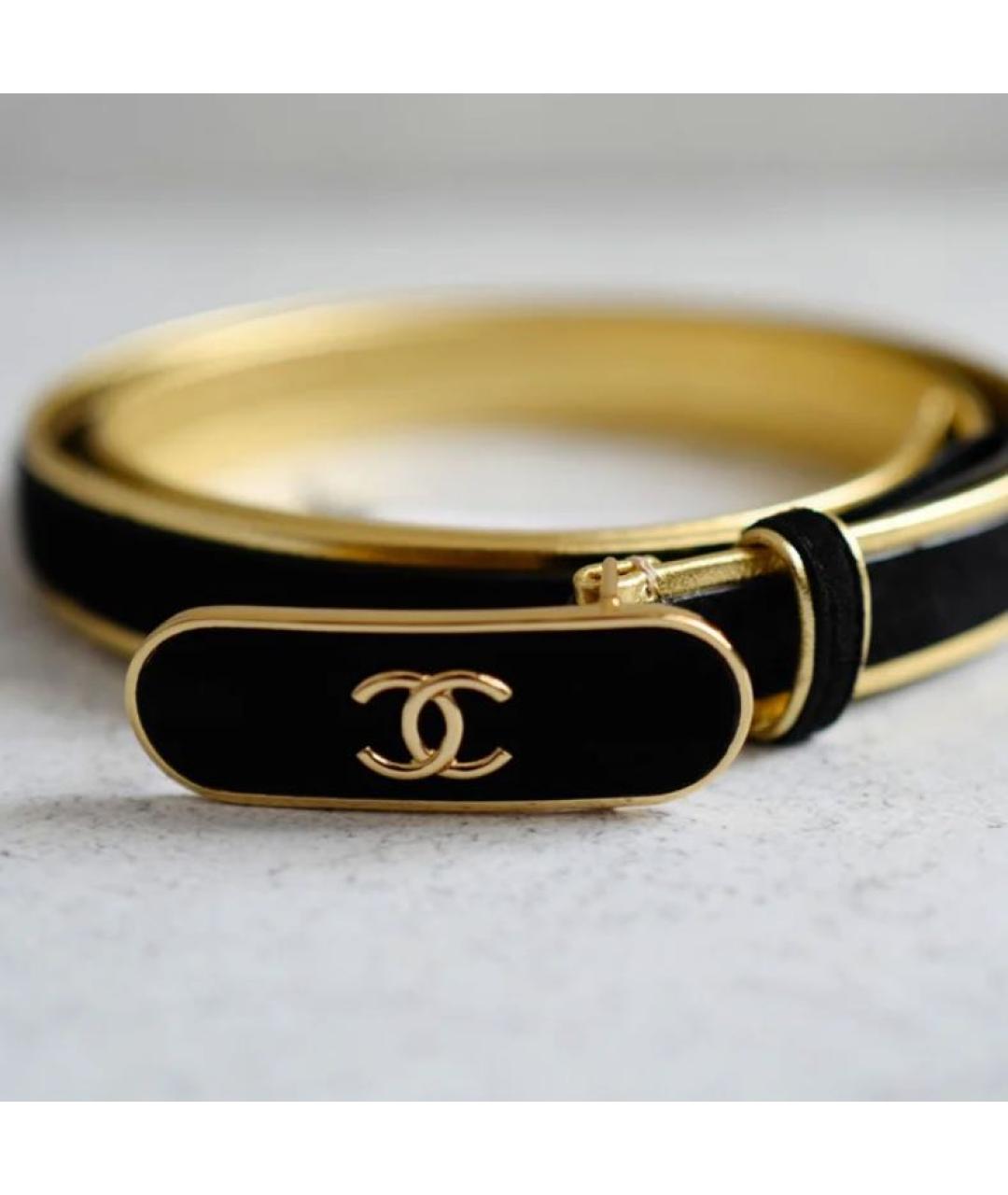 CHANEL Черный ремень, фото 2