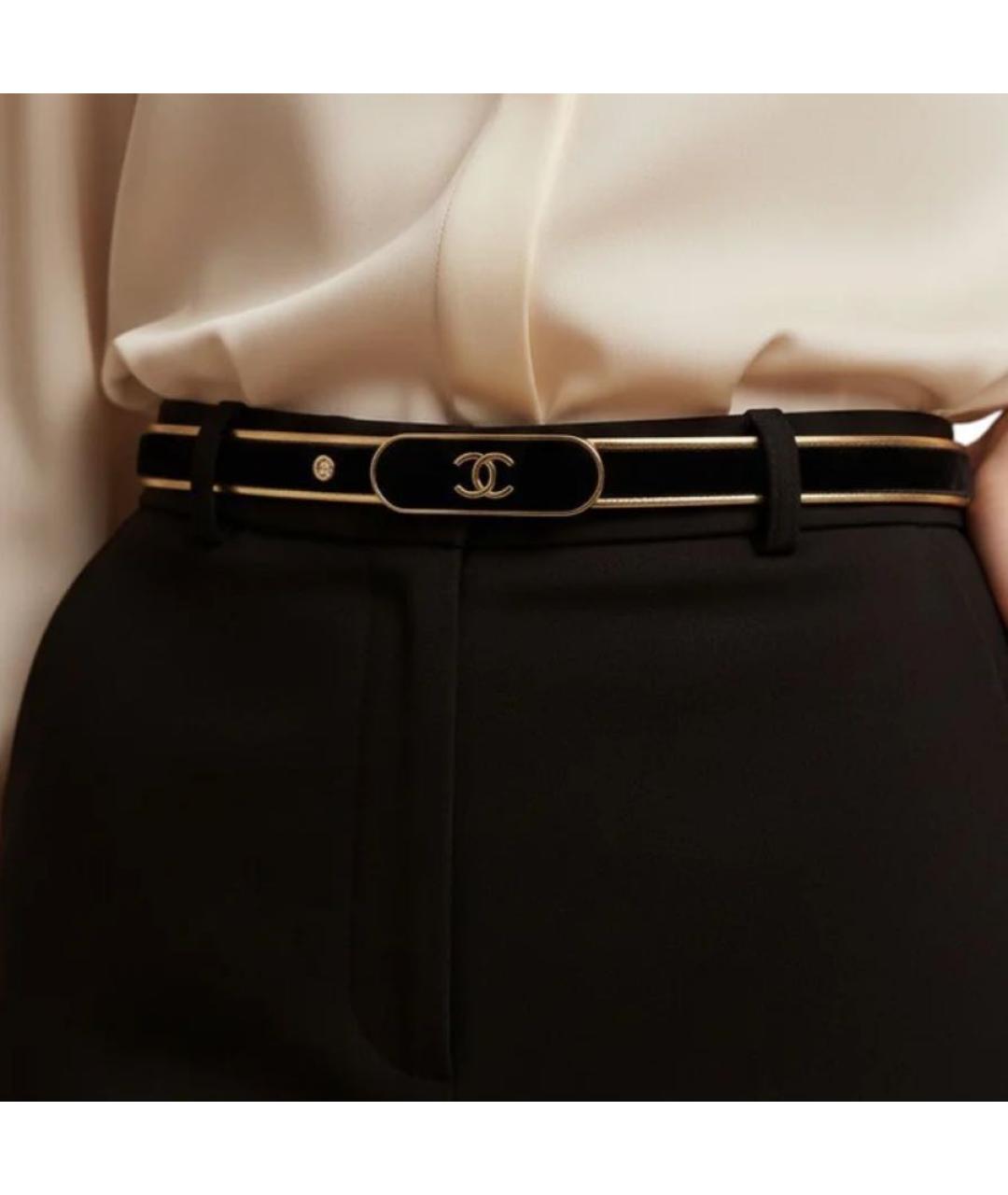 CHANEL Черный ремень, фото 5