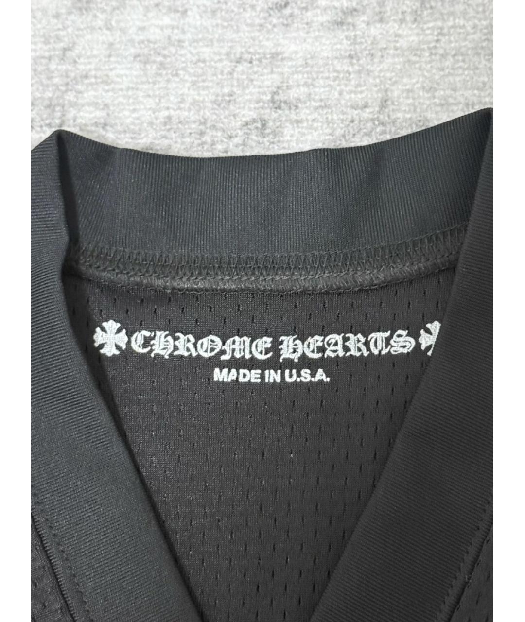 CHROME HEARTS Черная футболка, фото 4