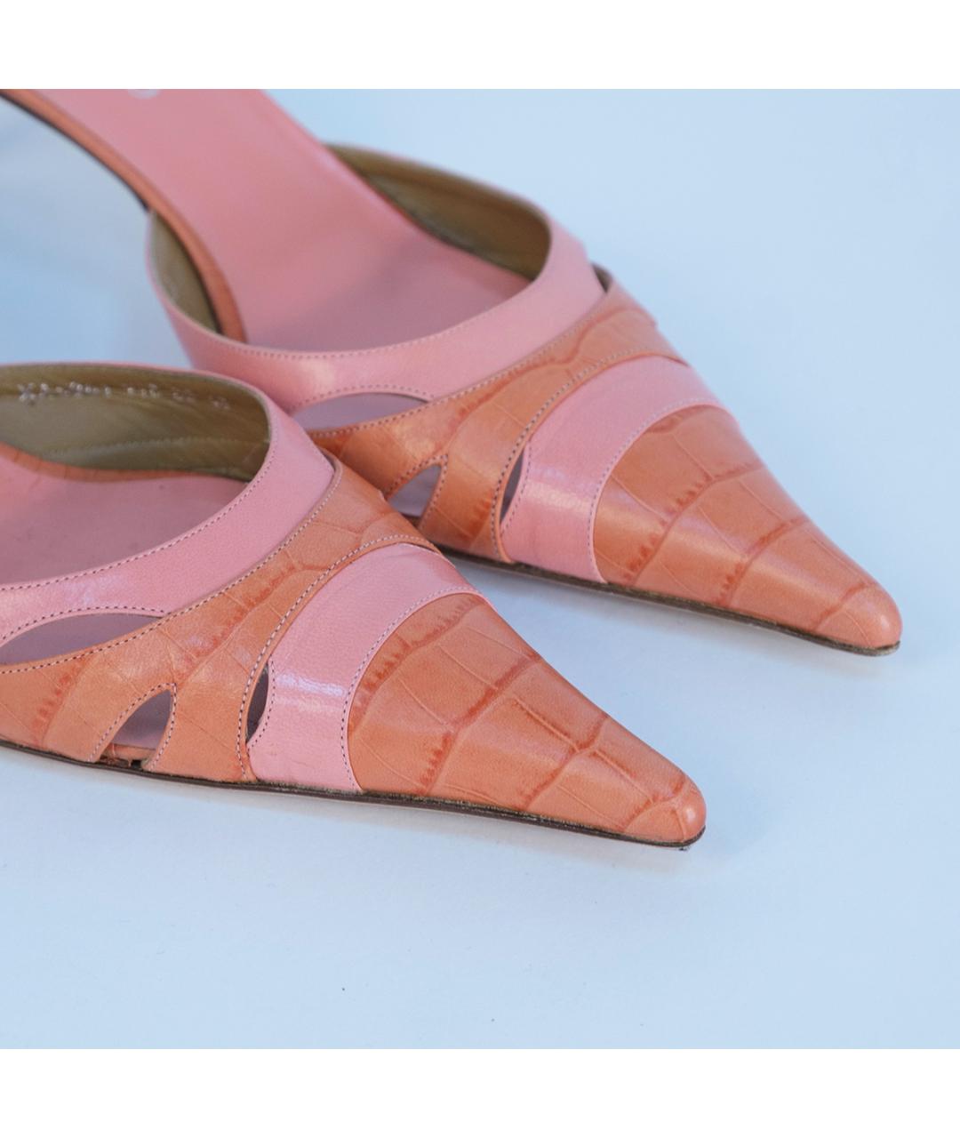 VALENTINO Розовые кожаные туфли, фото 4