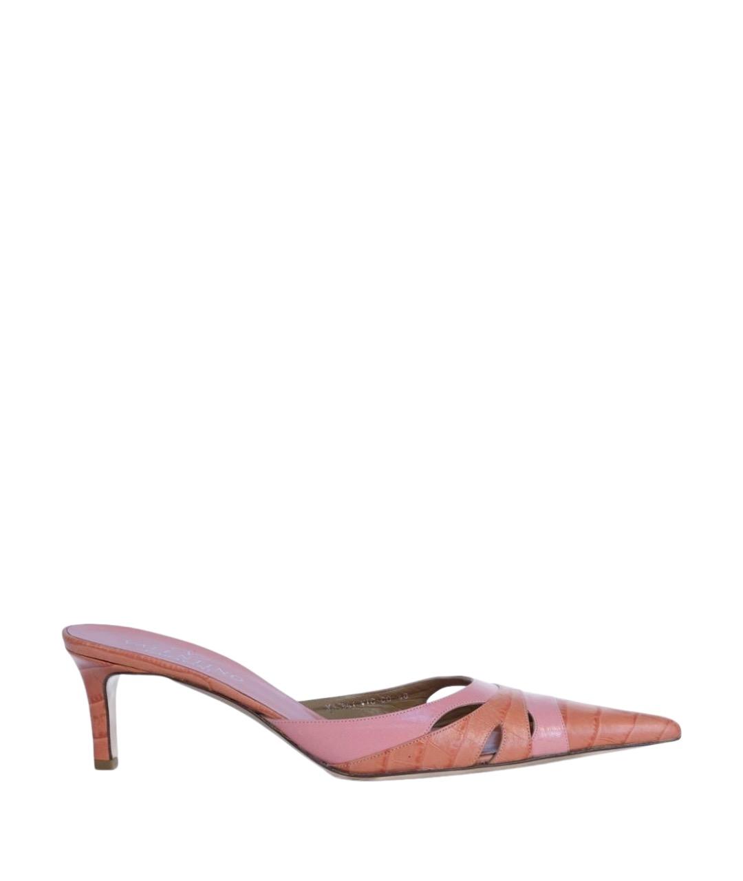 VALENTINO Розовые кожаные туфли, фото 1