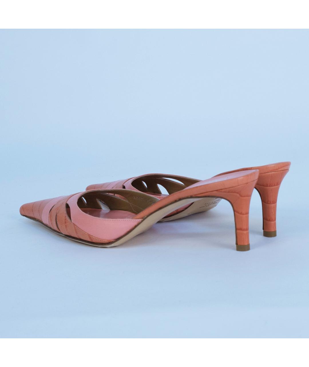 VALENTINO Розовые кожаные туфли, фото 6