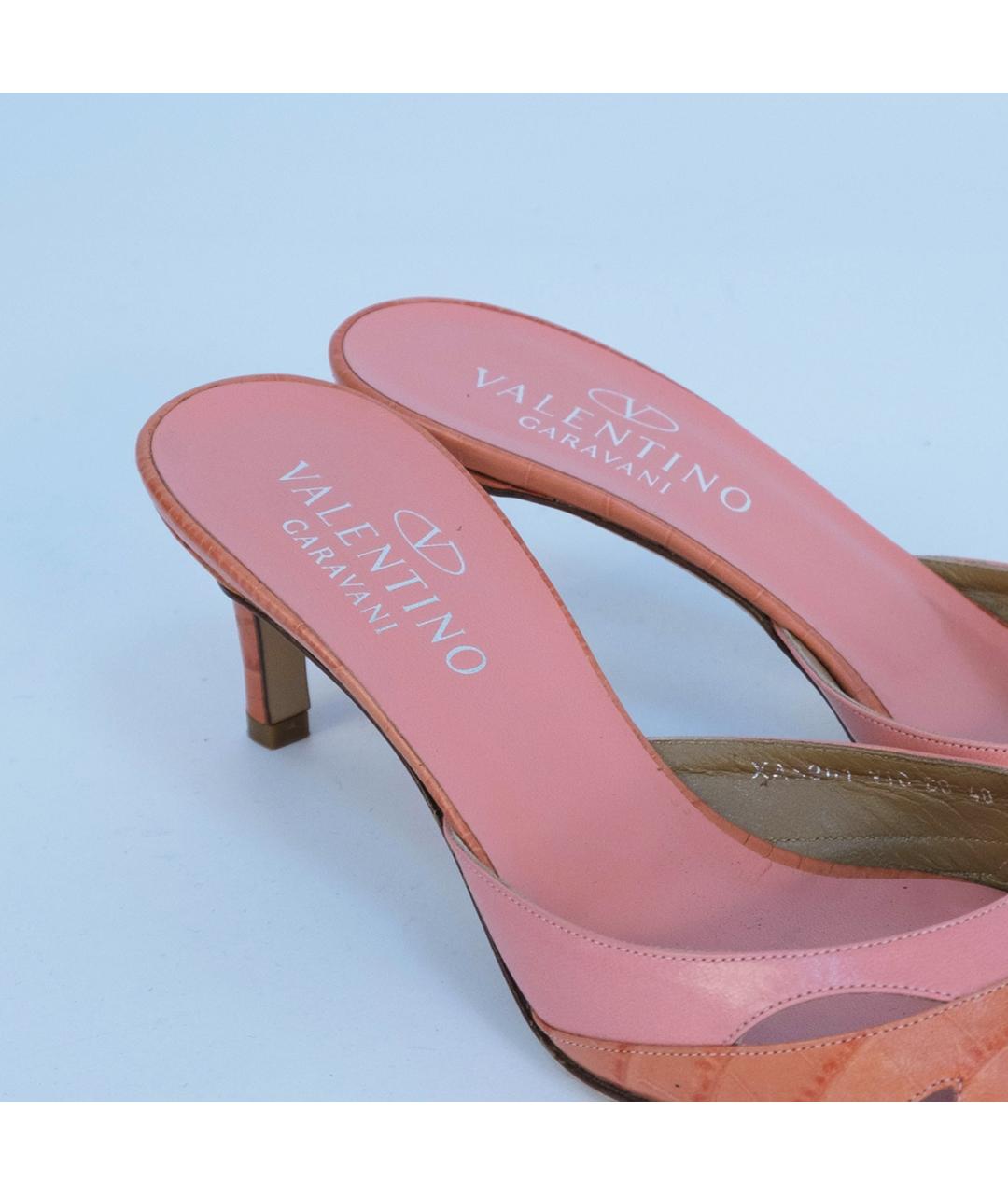 VALENTINO Розовые кожаные туфли, фото 5