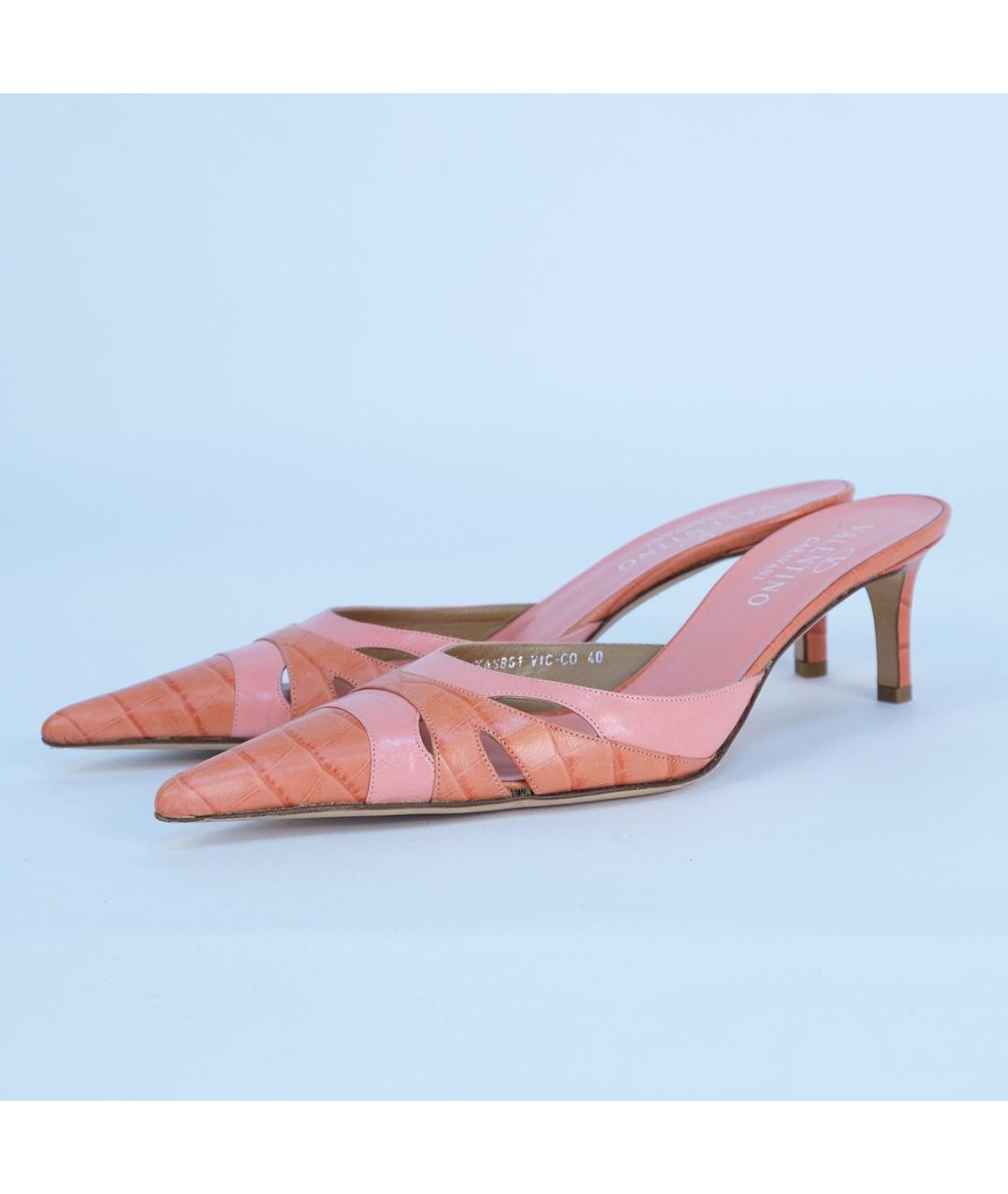 VALENTINO Розовые кожаные туфли, фото 3