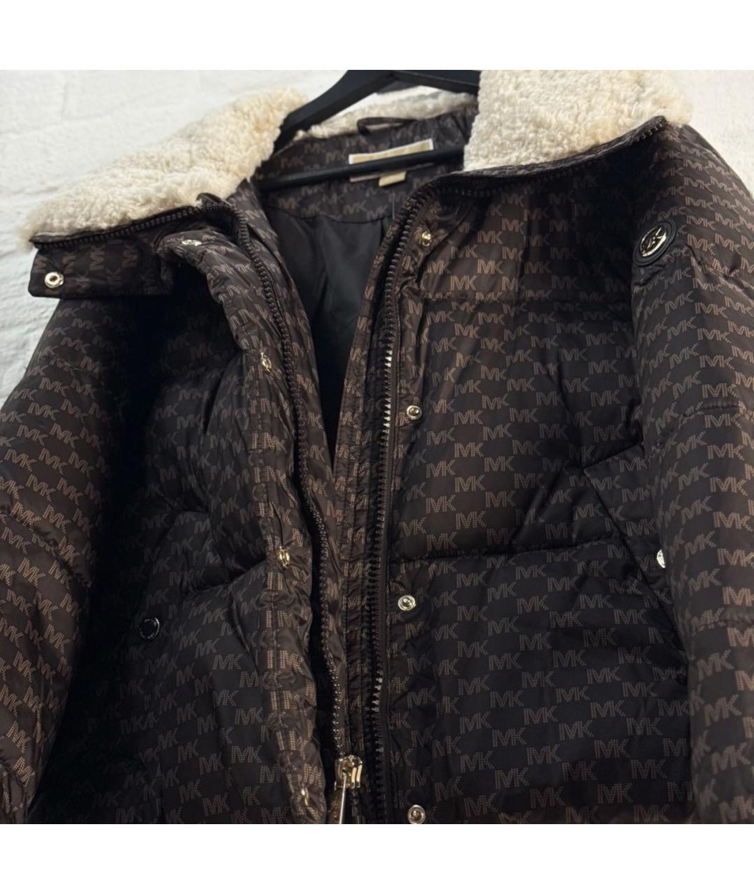 MICHAEL KORS Коричневая полиамидовая куртка, фото 8