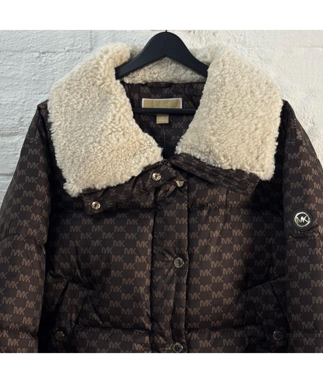 MICHAEL KORS Коричневая полиамидовая куртка, фото 4