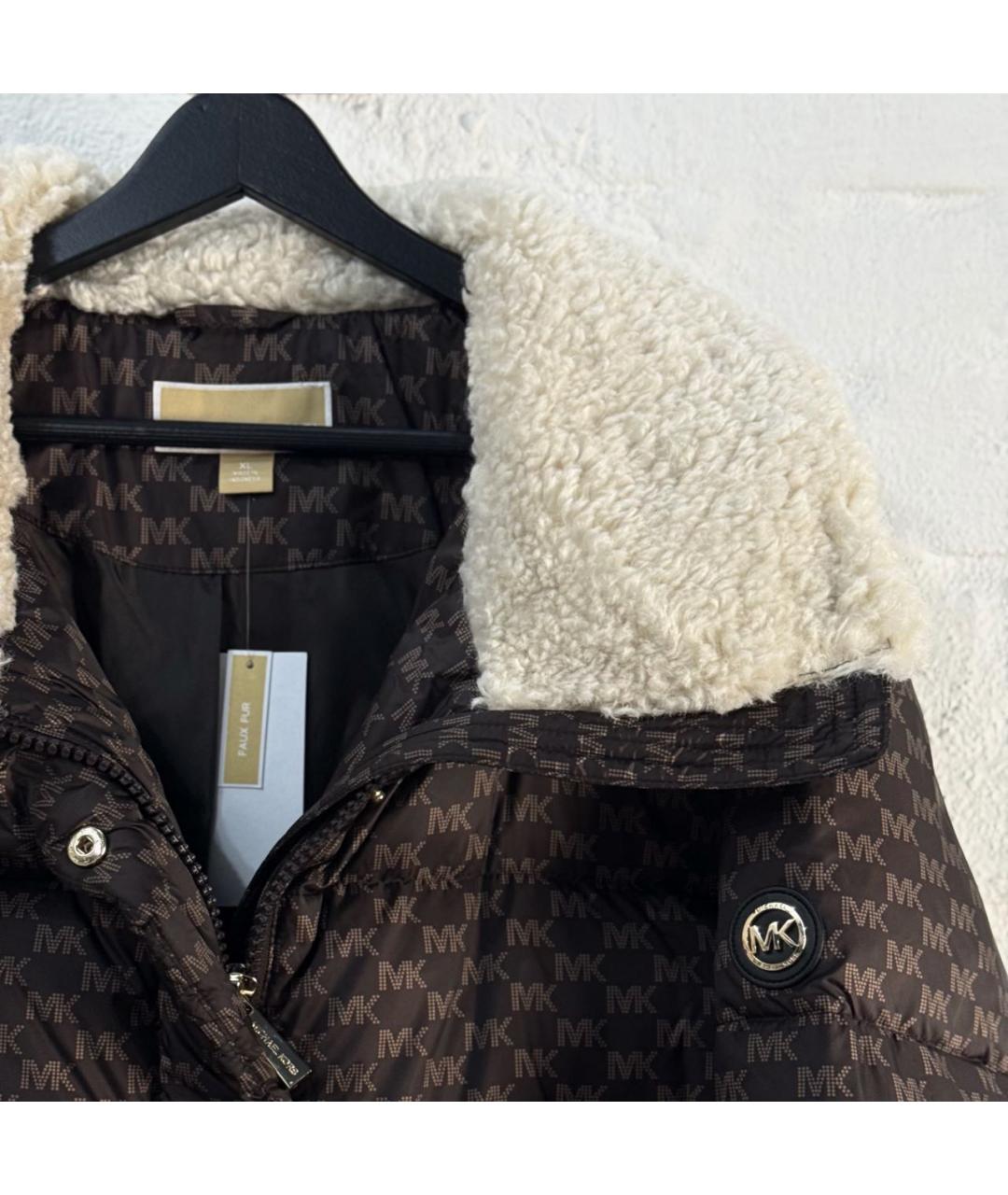 MICHAEL KORS Коричневая полиамидовая куртка, фото 6