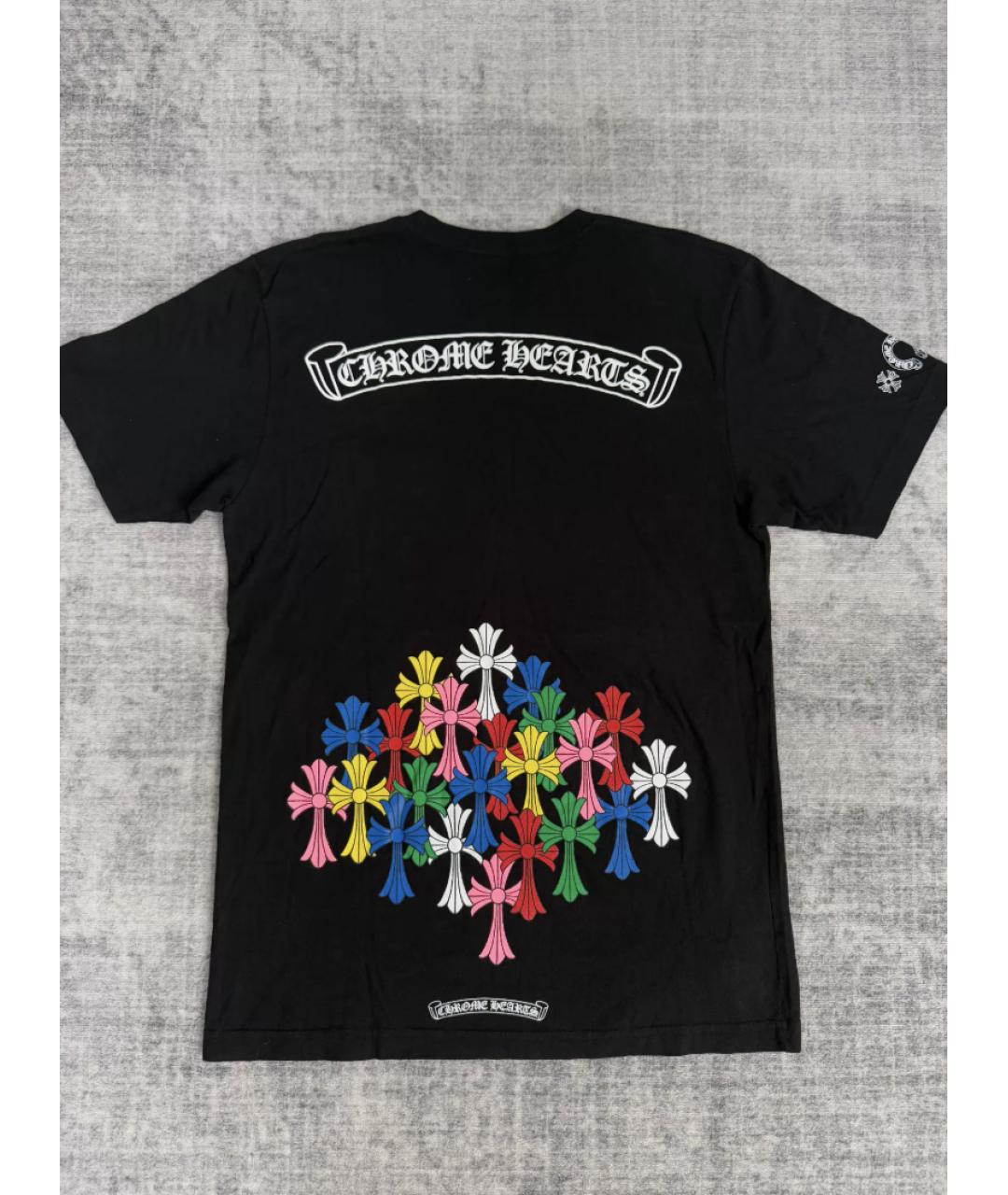 CHROME HEARTS Черная хлопковая футболка, фото 6