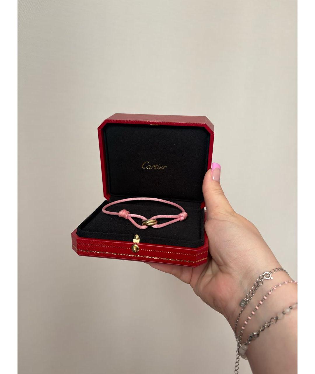 CARTIER Розовый браслет из белого золота, фото 6