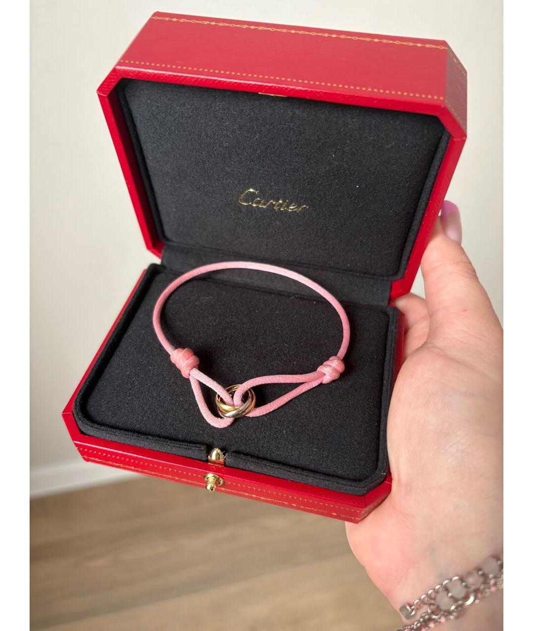 CARTIER Розовый браслет из белого золота, фото 2
