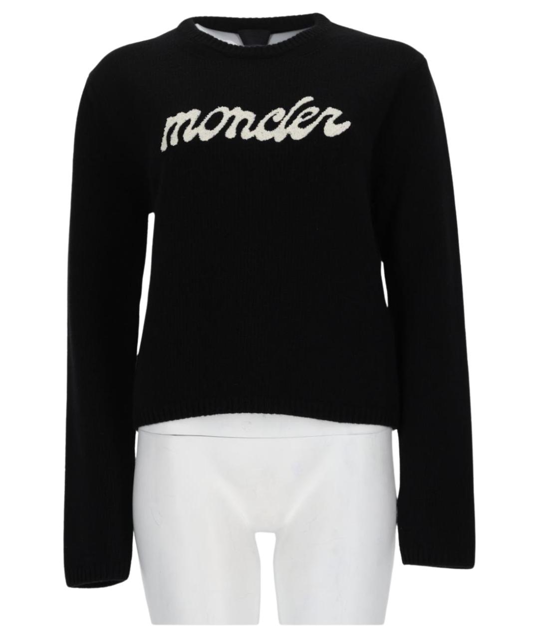 MONCLER Черный кашемировый джемпер / свитер, фото 1