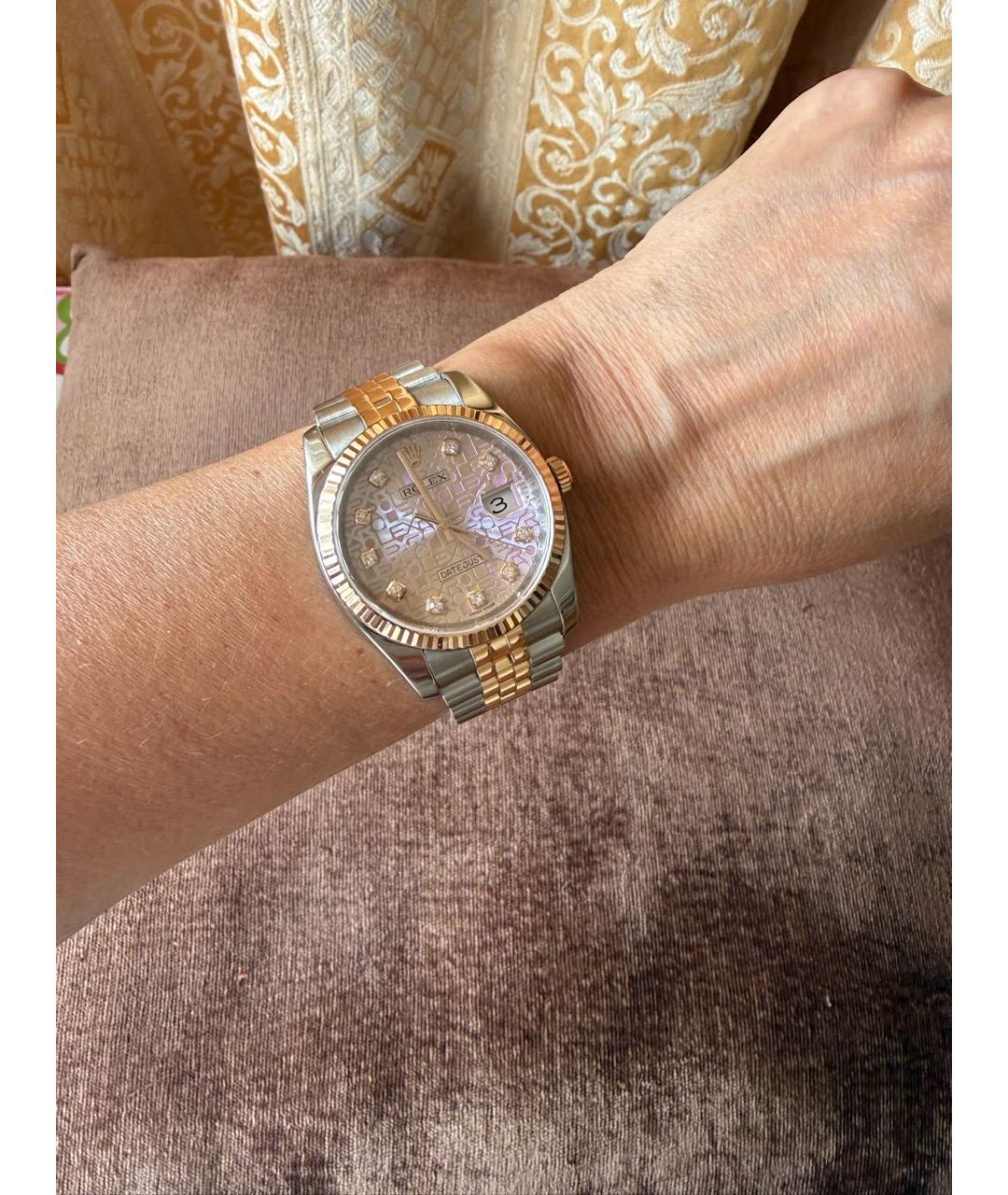 ROLEX Розовые часы из розового золота, фото 7