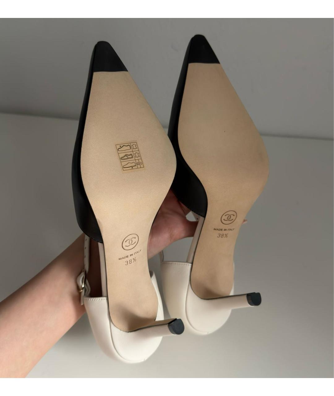 CHANEL Черные кожаные туфли, фото 7
