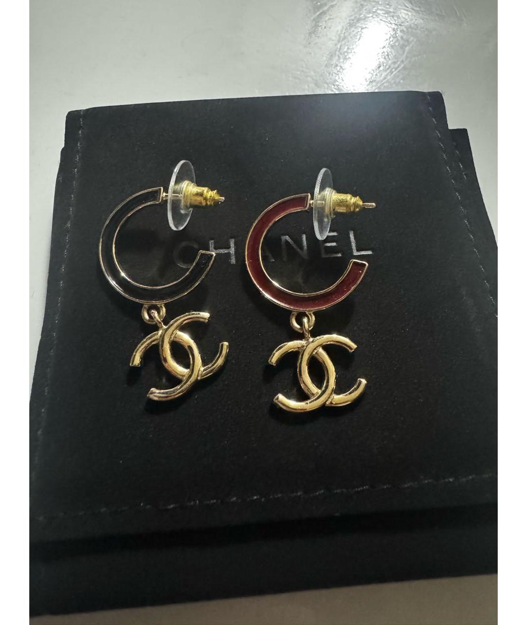 CHANEL Золотые серьги, фото 4
