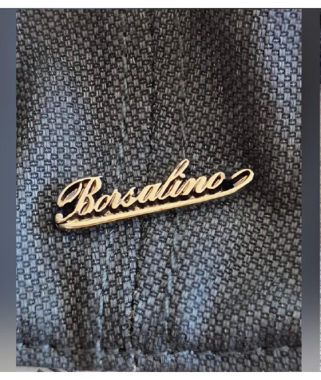BORSALINO Темно-синяя хлопковая кепка/бейсболка, фото 5