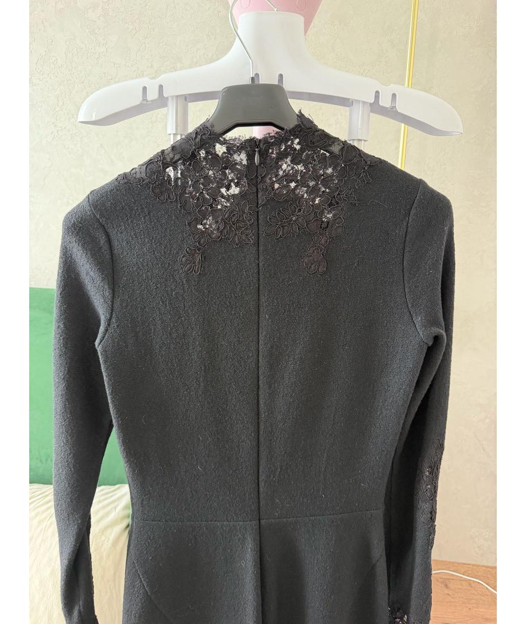 ERMANNO SCERVINO Черное шерстяное вечернее платье, фото 3