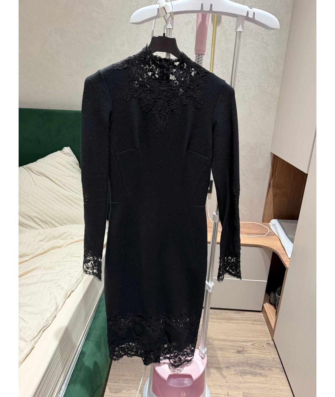 ERMANNO SCERVINO Черное шерстяное вечернее платье, фото 9