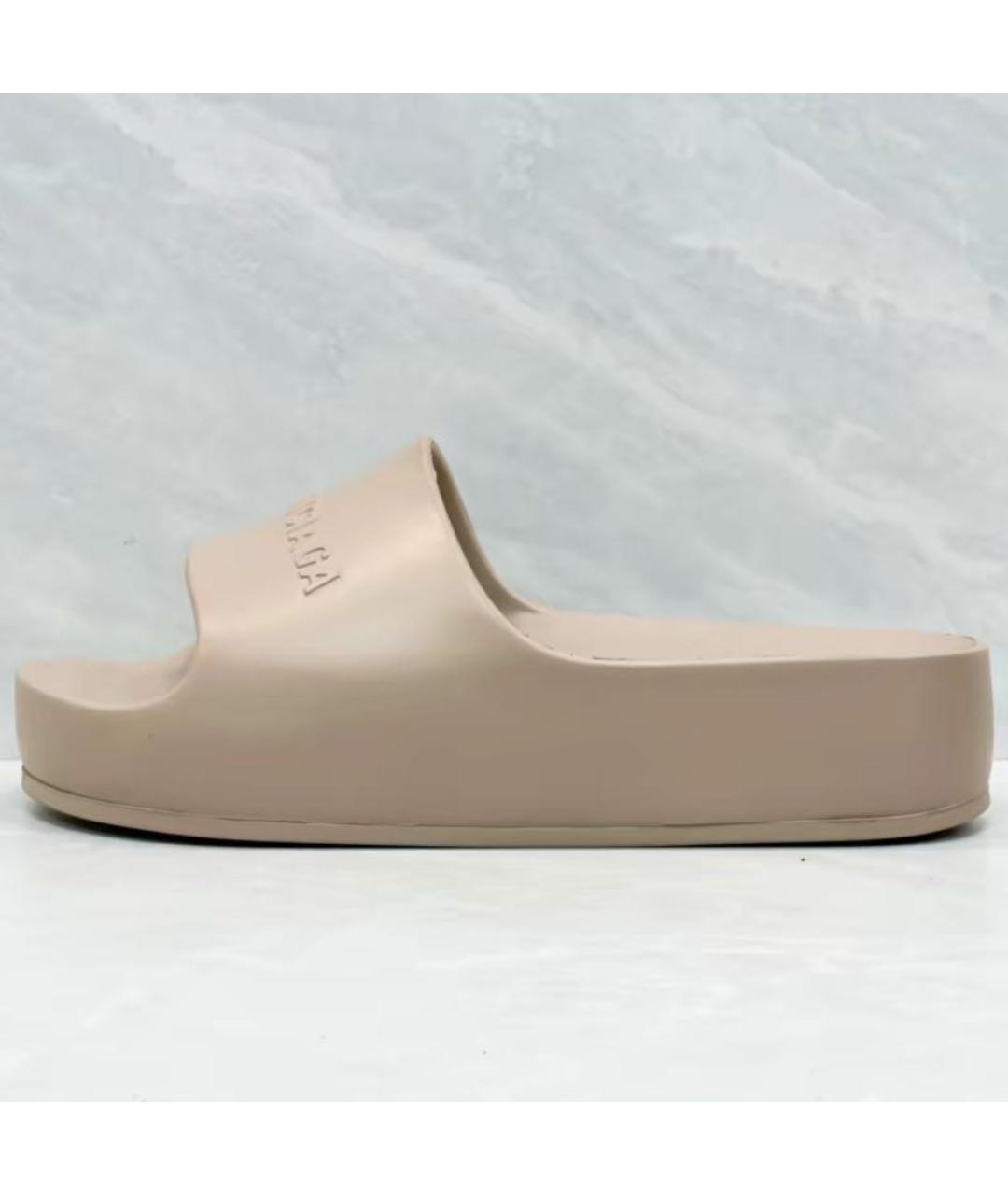 BALENCIAGA Бежевые сабо, фото 5