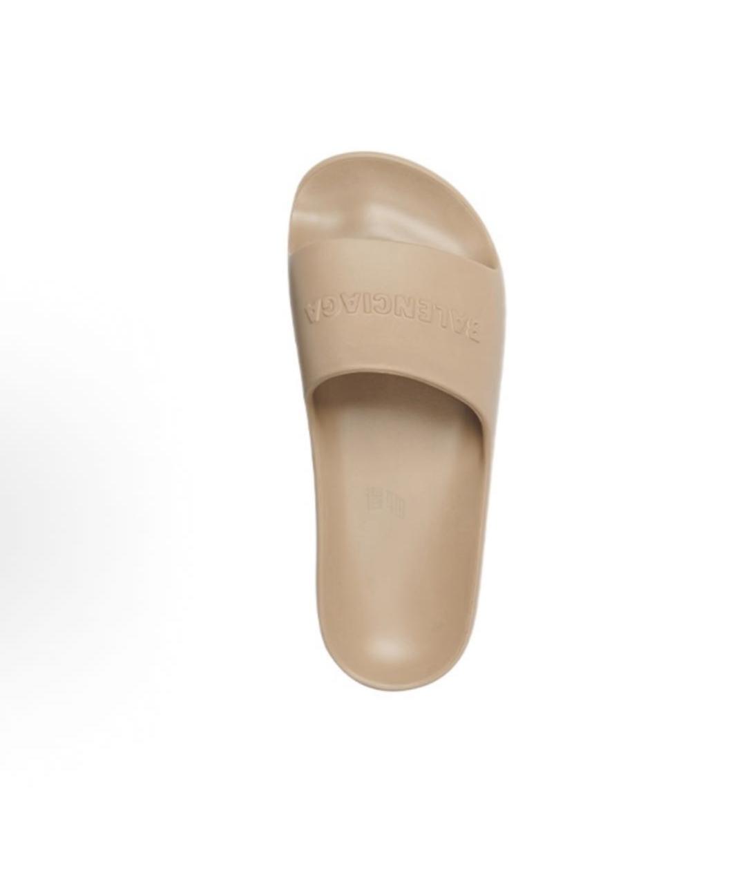BALENCIAGA Бежевые сабо, фото 3