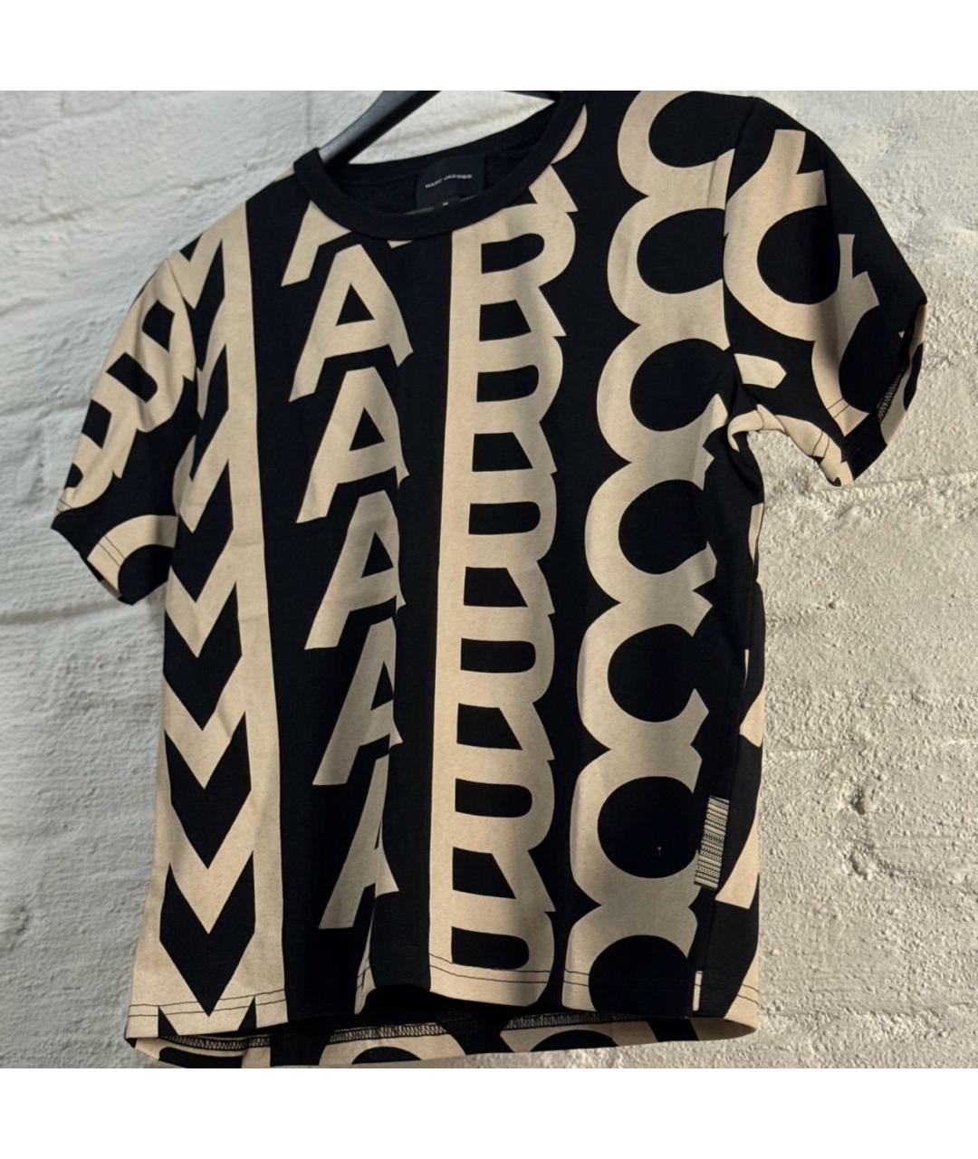MARC JACOBS Черная хлопковая футболка, фото 2
