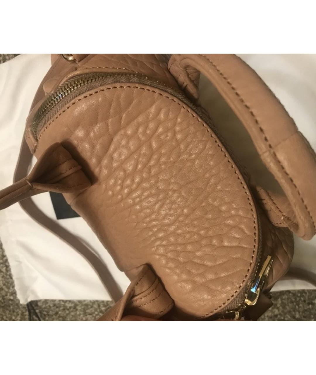 ALEXANDER WANG Бежевая кожаная сумка через плечо, фото 5