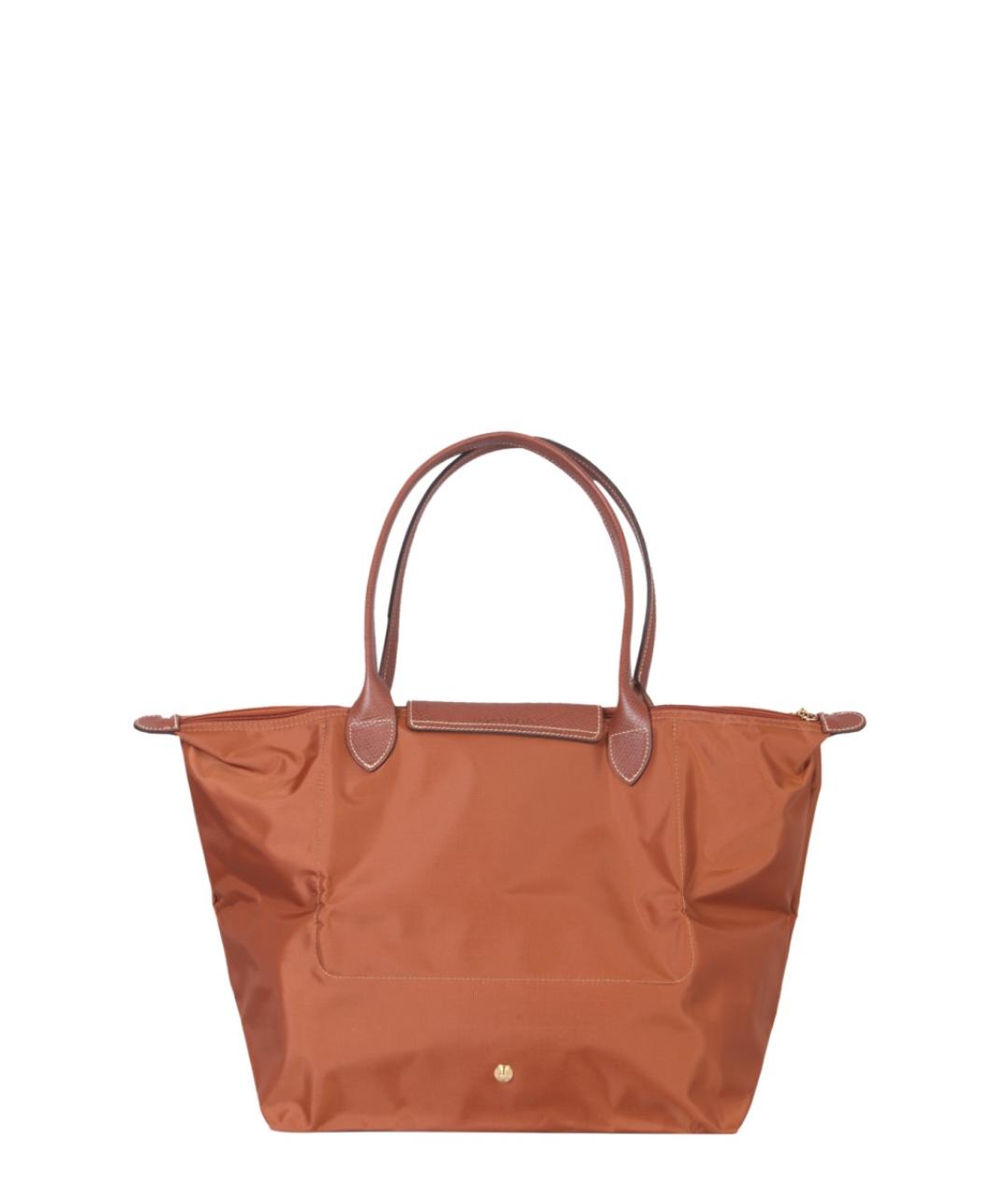 LONGCHAMP Коричневая синтетическая сумка тоут, фото 2